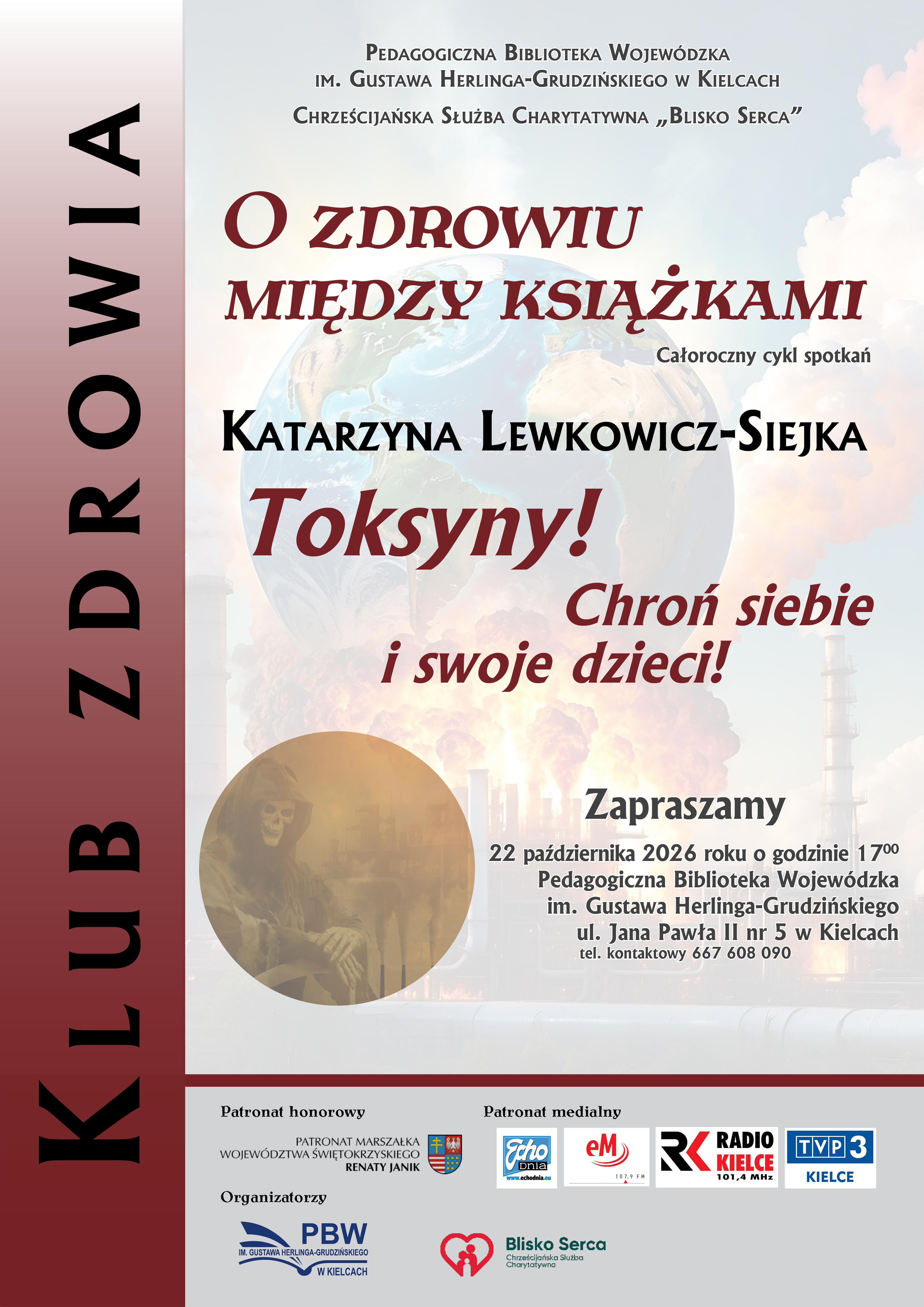 Czy przedmioty codziennego użytku mogą szkodzić zdrowiu? Wykład „Toksyny! Chroń siebie i swoje dzieci!” w Kielcach